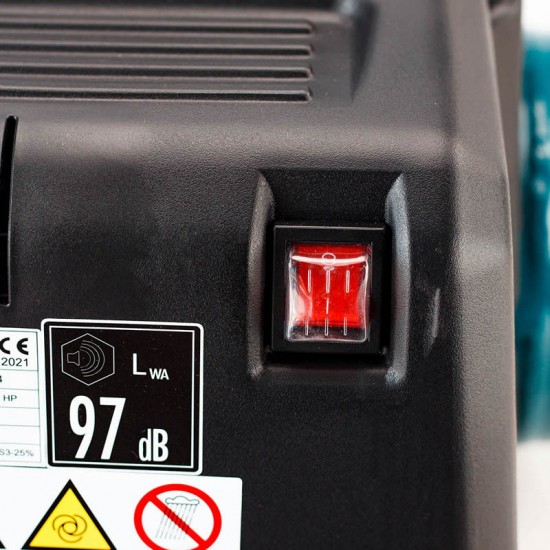 BORMANN Pro BAT5100 Αεροσυμπιεστής Oil-Less 1.5Hp/6Lt (035541)