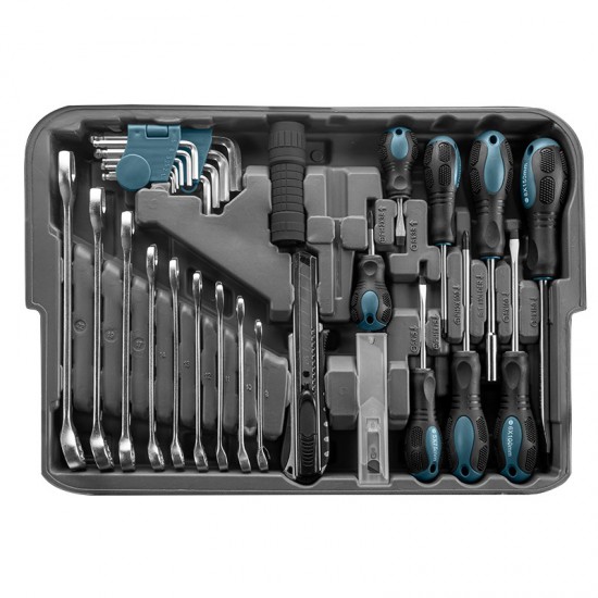 BORMANN Pro BHT5210 Εργαλεία Σετ 132τεμ,Cr-V Σε Τροχήλατη Βαλίτσα ABS (035800)