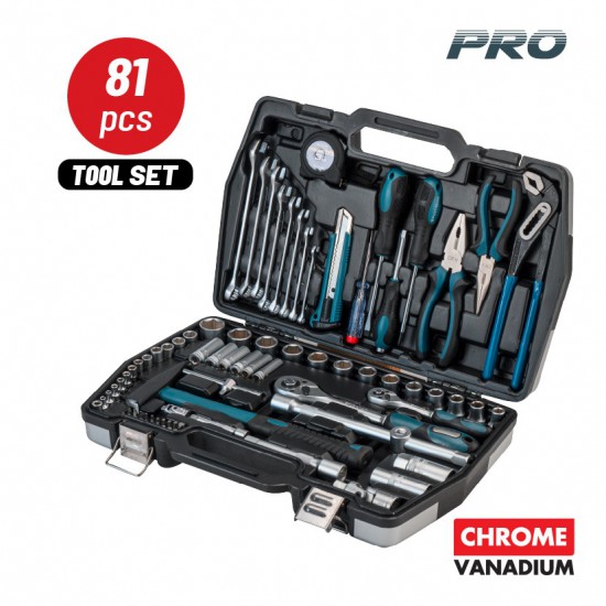 BORMANN Pro BHT5160 Εργαλεία Σετ 81τεμ,Cr-V Σε Βαλίτσα BMC (035817)