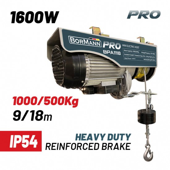 BORMANN Pro BPA1118 Ηλεκτρικό Παλάγκο 1000Kg (036227)