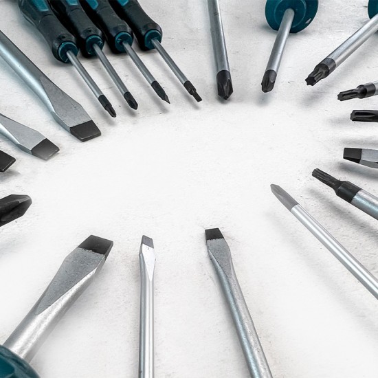 BORMANN Pro BHT1665 Σετ 20τεμ Κατσαβίδια (7xSL, 5xPH, 4xTorx & 4xPrecision),S2 (036609)