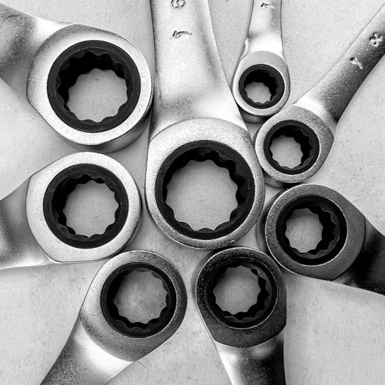 BORMANN Pro BHT1668 Σετ 8τεμ Γερμανοπολύγωνα Καστάνιας,8,10,12-15,17,19mm,Crv (036630)