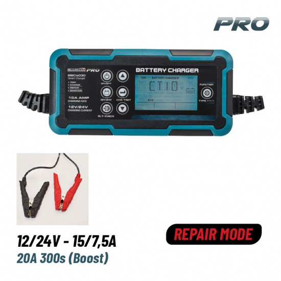 BORMANN Pro BBC4030 Φορτιστής-Συντηρητής Αυτοκινήτου 12/24V 15A (037248)