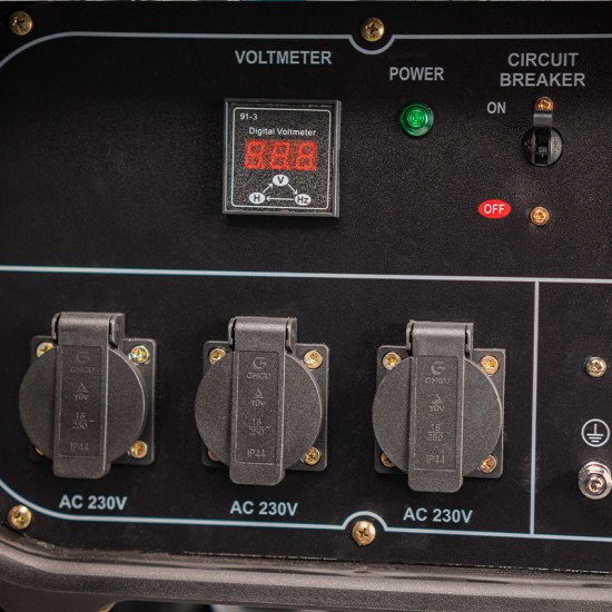 BORMANN Pro BGB9000 Γεννήτρια Πετρελαίου 4500W,6kVA,420cc,82dB,AVR,Μίζα,Μπαταρία,Τροχοί (045274)