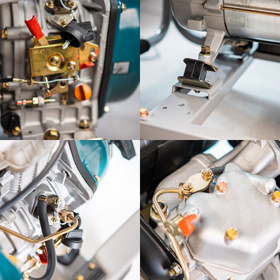 BORMANN Pro BGB9000 Γεννήτρια Πετρελαίου 4500W,6kVA,420cc,82dB,AVR,Μίζα,Μπαταρία,Τροχοί (045274)