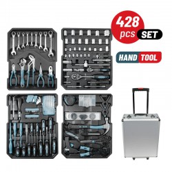 BORMANN BHT5050 Σετ 428τεμ Εργαλείων Σε Τρόλεϊ Αλουμινίου (053705)