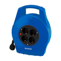 BORMANN BCR2220 Μπαλαντέζα Καρούλι Με Προστασία Υπερθέρμανσης 15m 3X1.5mm Κλειστού Τύπου, 4 Πρίζες (054030)