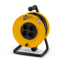 BORMANN BCR2225 Μπαλαντέζα Καρούλι Με Προστασία Υπερθέρμανσης 25m 3X1.5mm, 4 Πρίζες (054047)