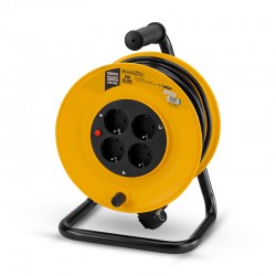 BORMANN BCR2225 Μπαλαντέζα Καρούλι Με Προστασία Υπερθέρμανσης 25m 3X1.5mm, 4 Πρίζες (054047)