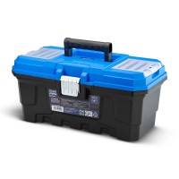 BORMANN Pro BTB3310 Εργαλειοθήκη Χειρός Πλαστική "Wolf", Μεταλλικό Κούμπωμα & Ταμπακέρα (054290)