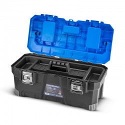 BORMANN Pro BTB3318 Εργαλειοθήκη Χειρός Πλαστική "Lion", Λαβή Αλουμινίου, Μεταλλικό Κούμπωμα (054337)