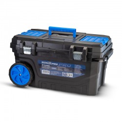 BORMANN Pro BTB3322 Εργαλειοθήκη Πλαστική "Snake" Με Ρόδες, Τηλεσκοπική Λαβή & Ταμπακέρα (054351)