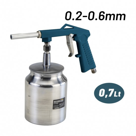 BORMANN BAT6155 Πιστόλι Αμμοβολής με Δοχείο 0.75Lt,0.2-0.6mm (055853)