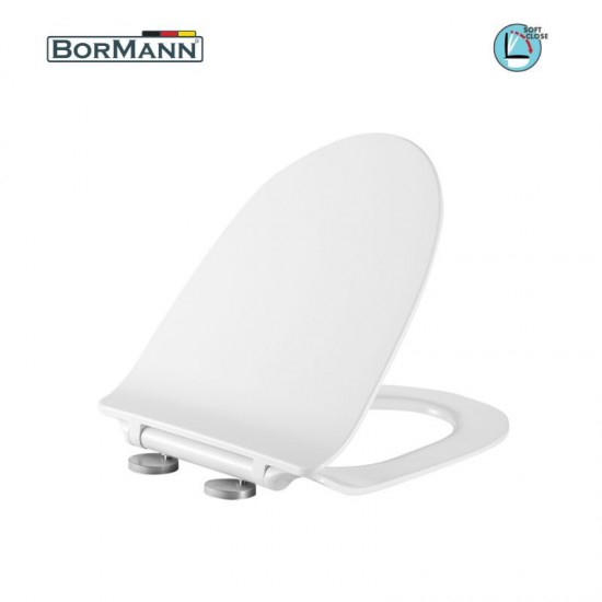 BORMANN BTW1085 Κάλυμμα Λεκάνης Aqua 430x360mm Soft Close, Duroplast, 2.02KG (056652)