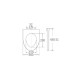BORMANN BTW1085 Κάλυμμα Λεκάνης Aqua 430x360mm Soft Close, Duroplast, 2.02KG (056652)