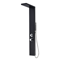 BORMANN Elite BTW5060 Στήλη Υδρομασάζ Layla Σταθερή Με Διανομέα 3 Λειτουργιών Black (060598)