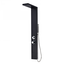 BORMANN Elite BTW5060 Στήλη Υδρομασάζ Layla Σταθερή Με Διανομέα 3 Λειτουργιών Black (060598)