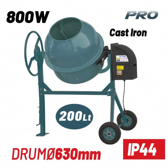 BORMANN Pro BMX2010 Μπετονιέρα Ηλεκτρική, 200Lt, 800W (061342)