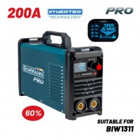 BORMANN Pro BIW2220 Ηλεκτροκόλληση Inverter, Synergic,Απόδοση 200Α/60%,Μεγ.Ηλεκτρόδιο 4mm (061977)