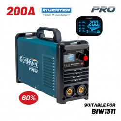 BORMANN Pro BIW2220 Ηλεκτροκόλληση Inverter, Synergic,Απόδοση 200Α/60%,Μεγ.Ηλεκτρόδιο 4mm (061977)