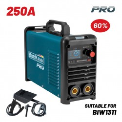 BORMANN Pro BIW2250 Ηλεκτροκόλληση Inverter,Synergic,Απόδοση 250Α/60%,Μεγ.Ηλεκτρόδιο 5mm (061984)