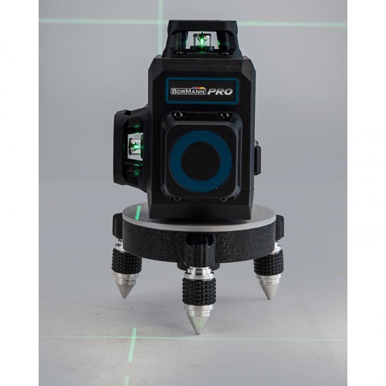 BORMANN Pro BDM6900 Αλφάδι Αυτορυθμιζόμενο Γραμμικό Laser, Πράσινης Δέσμης,3*360°,12 Γραμμές (062264)