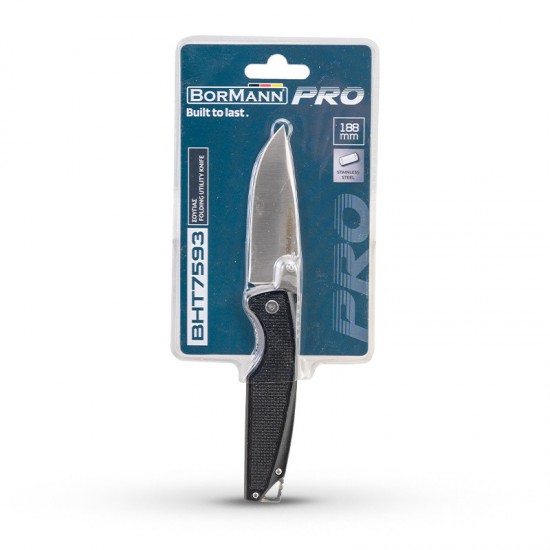 BORMANN Pro BHT7593 Σουγιάς Σε Μαύρο Χρώμα ,188mm ,Λαβή Αλουμινίου (062318)