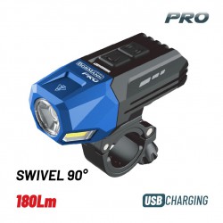 BORMANN Pro BPR6080 Φακός Ποδηλάτου Εμπρόσθιος - Επαναφορτιζόμενος, LED: Cob & Osram 800Lm, 160m (063438)