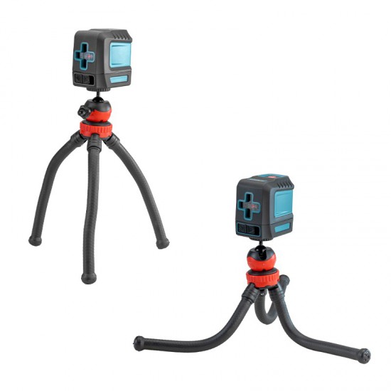 BORMANN Pro BDM6700 Αλφάδι Laser Σταυρού Red Line 15m, Σετ Με Εύκαμπτο Mini Τρίποδο 30cm (063476)