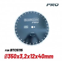 BORMANN Pro BTC5116 Δίσκος Κοπής Μπετού/Ασφάλτου Φ350x3.2x12x25,4mm (065401)