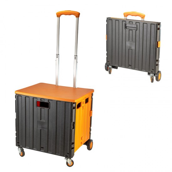 BORMANN BWB1304 Καρότσι Μεταφοράς Πλαστικό,Πτυσσόμενο με 4 Ρόδες & Ικάνοτητα Μεταφοράς Φορτίου 35Kg (069997)