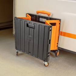 BORMANN BWB1304 Καρότσι Μεταφοράς Πλαστικό,Πτυσσόμενο με 4 Ρόδες & Ικάνοτητα Μεταφοράς Φορτίου 35Kg (069997)