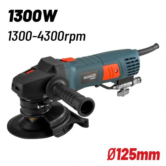 BORMANN Pro BTC6350 Λειαντήρας (Στιλβωτήρας) Ρυθμιζόμενος Δομικών Υλικών Νερού 1300W, 125mm (070023)