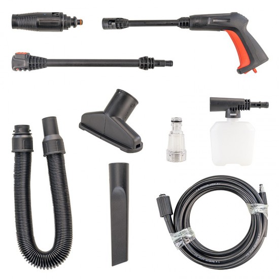 BORMANN Pro BPW3130 Πλυστικό Υψηλής Πίεσης 1600W,130Bar,480Lt Και Σκούπα Υγρών Στερεών 800W (070498)