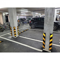 BORMANN Pro BPP2491 Γωνιά Προστασίας Parking Λαστιχένια Ύψος 80cm Με Ανακλαστικές Ταινίες (070870)