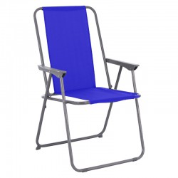BORMANN BSP1176 Καρέκλα Παραλίας Πτυσσόμενη, Μεταλλικός Σκελετός, Ύφασμα 600D Oxford (071235)
