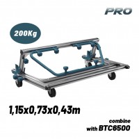 BORMANN Pro BTC6502 Καρότσι Μεταφοράς Πλακιδίων Αλουμινίου, Πτυσσόμενο,Μέγιστο Βάρος 200kg (071457)