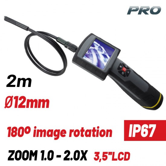 BORMANN Pro BEC1100 Ενδοσκοπική Κάμερα,2m,640x480p,LCD 3.5",4xAA Μπαταρίες (071662)