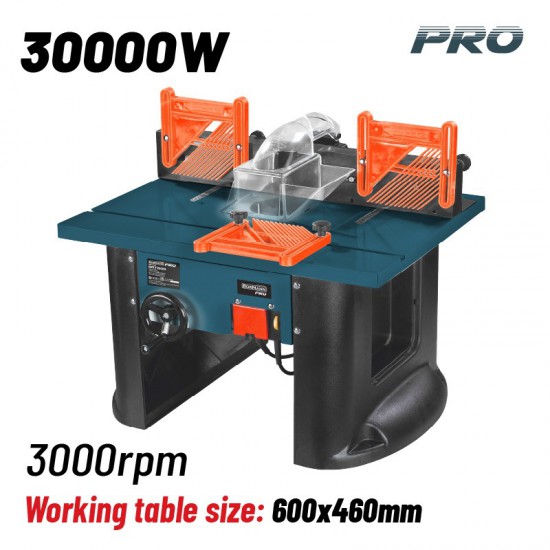 BORMANN Pro BRT1500 Επιτραπέζιο Ρούτερ 1500W, Ύψος εργασίας 0-40mm (071730)