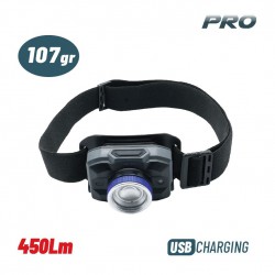 BORMANN Pro BPR6031 Φακός Κεφαλής Επαναφορτιζόμενος, 450Lm, Αδιάβροχος (072317)