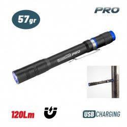 BORMANN Pro BPR6085 Φακός στυλό Επαναφορτιζόμενος 120Lm, Αδιάβροχος (072393)