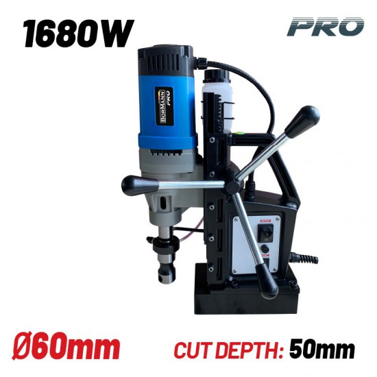 BORMANN Pro BMD1600 Μαγνητικό Δράπανο 1680W,1500Nm,Βάθος Κοπής 50mm (072416)