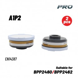 BORMANN Pro BPP2464-2 Φίλτρο Μάσκας Οργανικών Αερίων/Σκόνης Α1Ρ2 2τεμ(Κατάλληλο για ΒΡΡ2460-ΒΡΡ2462 (073765)