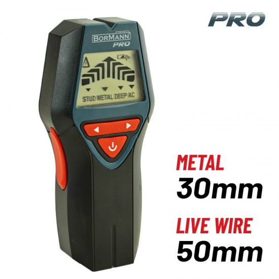 BORMANN Pro BDM5100 Ανιχνευτής Μετάλλων,Καλωδίων & Ξύλου,Ψηφιακός (073796)