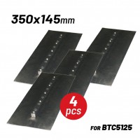 BORMANN Pro BTC5127 Λεπίδες Φινιρίσματος Λειαντήρα Δαπέδου,Σετ 4 τεμ. για BTC5125 (074243)