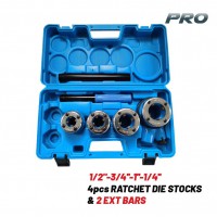 BORMANN Pro BHT7826 Σετ Κασετίνα Φιλιέρες 1/2"-3/4''-1''-1/4'', 2 Μπάρες Προέκτασης,4τμχ (075202)