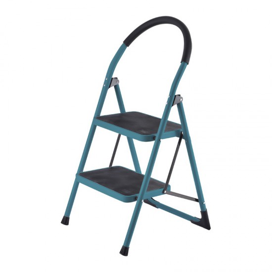 BORMANN Pro BHL6012 Σκαλοκάθισμα Μεταλλικό Heavy Duty, 2 Σκαλιά, Αντιολισθητικά με Αφρώδη Λαβή (077381)
