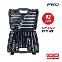 BORMANN Pro BHT5120 Σετ Καρυδάκια 1/4'' & 1/2'' με Καστάνια και Γερμανοπολύγωνα (077800)