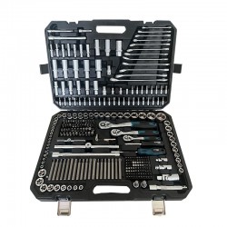 BORMANN Pro BHT5140 Σετ Καρυδάκια 1/4'' & 3/8'' & 1/2' με Καστάνια και Γερμανοπολύγωνα,300τμχ (077824)