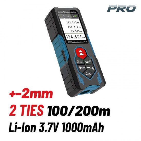 BORMANN Pro BDM7100 Μετρητής Απόστασης, 2 Δεσμών Laser 100/200m (078920)